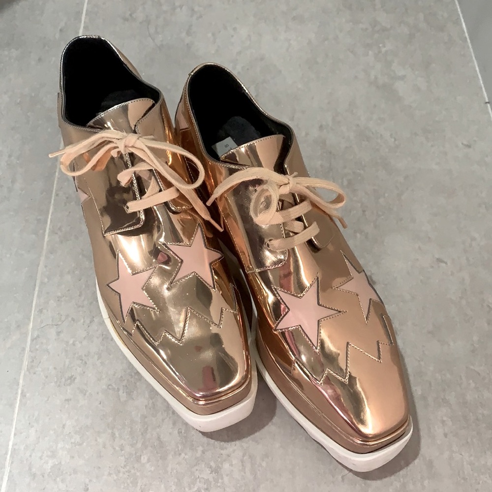 Stella Mccartney Elyse Star Platform Rose gold